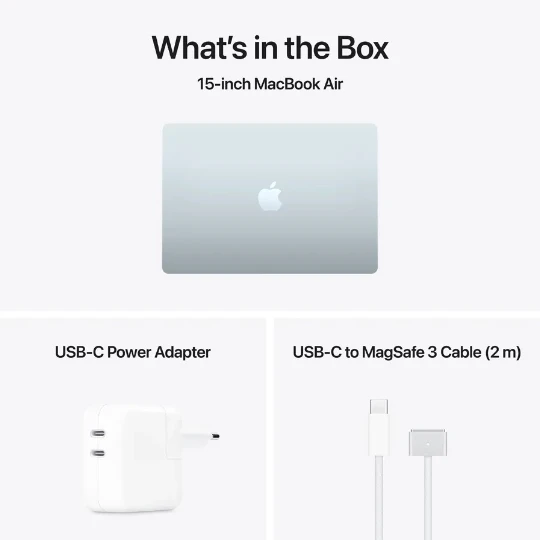 Macbook Apple MacBook Air 13.6 M5 Sky Blue - Thumbnail 5