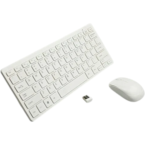 Klaviatura / 2.4g Wireless Keyboard Mouse / White
