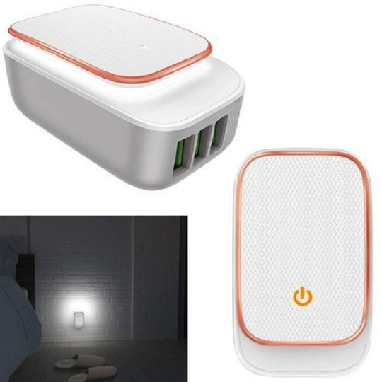 Telefon adapteri Irange LED USB Port Charger V8 With - Thumbnail 1