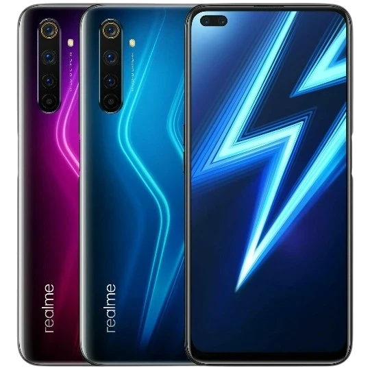 Mobil Telefon Realme 6 Pro 8GB/128GB RMX2063 Lightning Blue - Thumbnail 1