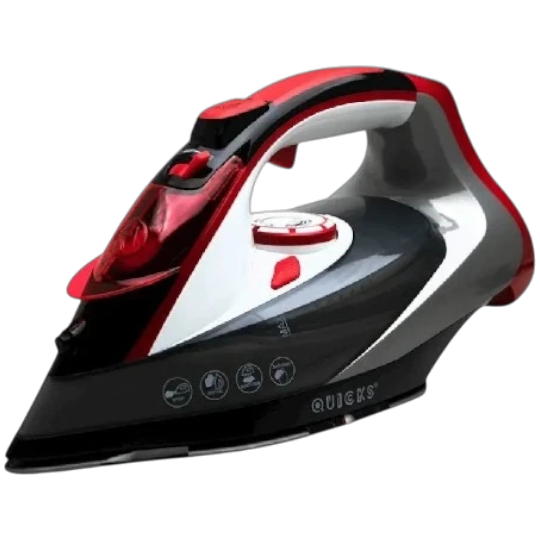 Ütü Quicks Q-6375 2500W Qara Qırmızı/Ağ