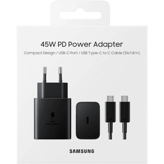Telefon adapteri Samsung Original 45W PD Power Adapter + Cable  04510 - Thumbnail 2