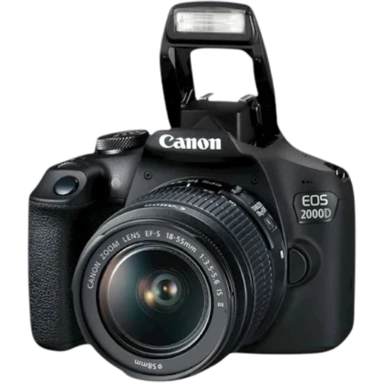 Fotoaparat Canon 2000D BLACK 1855IS-SB130-16GB - Thumbnail 2