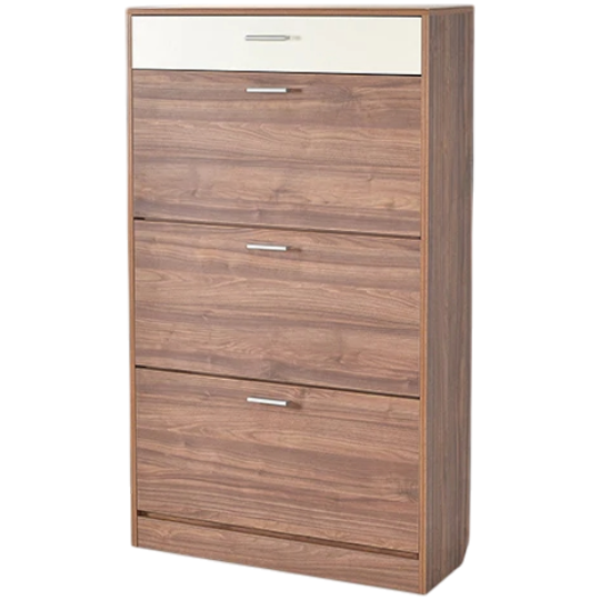 Ayaqqabı dolabı Perla Trio 3 siyirməli  Orex tünd selekt + Fil sümüyü