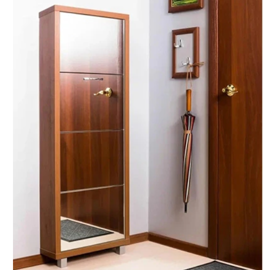 Ayaqqabı dolabı Perla Lüks 4 (Ceviz)