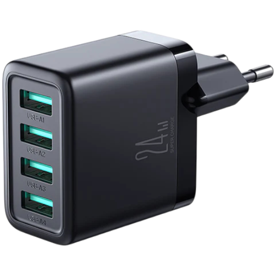 Telefon adapteri Joyroom JR-TCN03 4.8A 4USB Charger -Black
