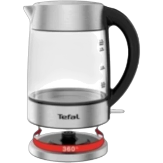 Elektrikli çaydan Tefal 1.7L  1510001871 Şüşə Qara - Thumbnail 1