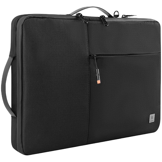 Notbuk çantası Wiwu 13.3 Alpha Double Layer Sleeve Black 30398 - Thumbnail 2
