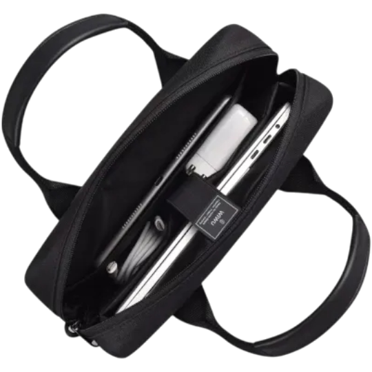 Notbuk çantası Wiwu Alpha Double Vertical Layer Bag Black 02569 - Thumbnail 2