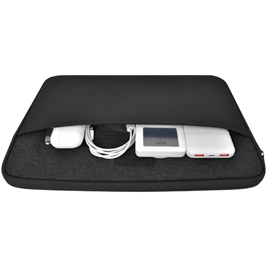 Notbuk çantası Wiwu 14 Minimalist Sleeve Black 11387 - Thumbnail 2