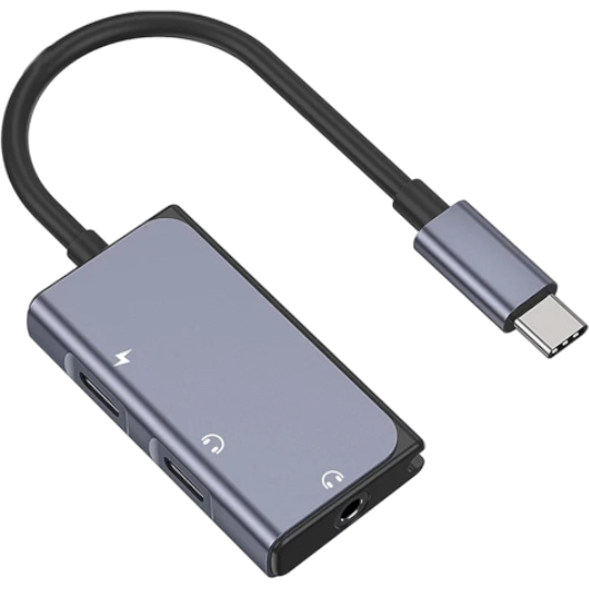 Telefon adapteri Wiwu LT02 Pro Type-C To Type-C, Audio 30039