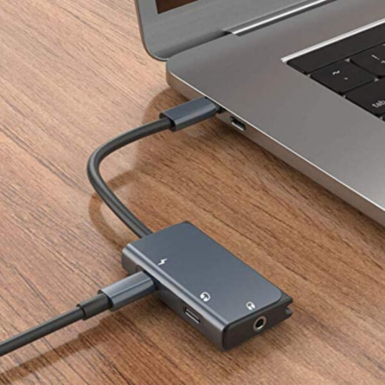 Telefon adapteri Wiwu LT02 Pro Type-C To Type-C, Audio 30039 - Thumbnail 1