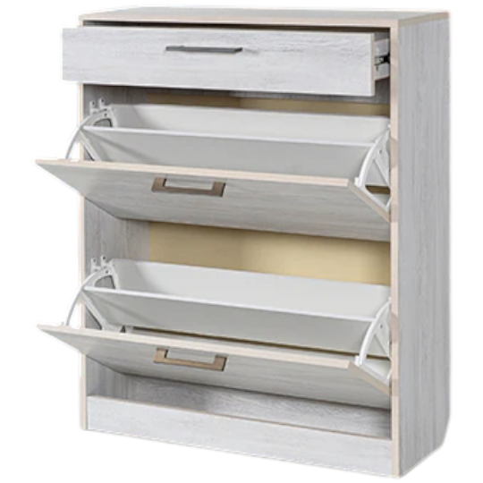 Ayaqqabı dolabı Perla Dual 2 Siyirməli (Sosna Astana) - Thumbnail 1