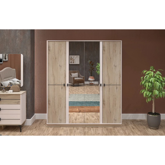 Yataq Dəsti Perla Afina (4 Qapılı Dolab ilə) - Thumbnail 3