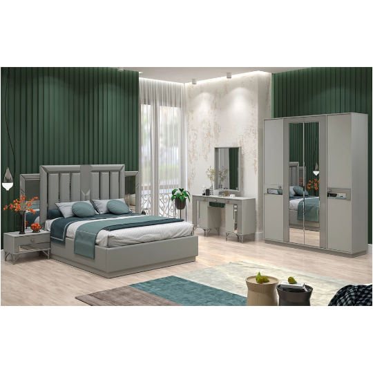 Yataq Dəsti Perla Elmas (4 Qapılı Dolab ilə)