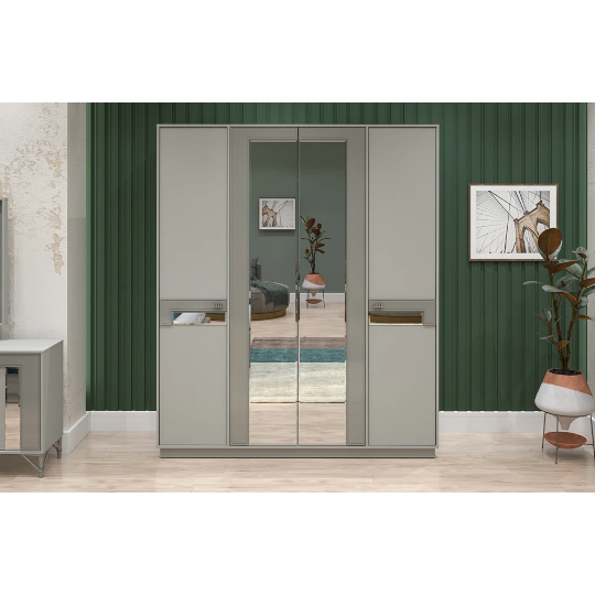 Yataq Dəsti Perla Elmas (4 Qapılı Dolab ilə) - Thumbnail 3