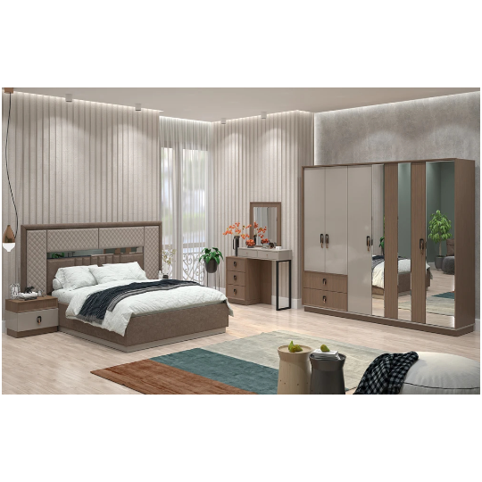 Yataq Dəsti Perla İnci (6 Qapılı Dolab ilə)