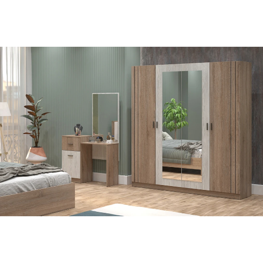 Yataq Dəsti Perla Komo (4 qapılı dolab ilə) - Thumbnail 2