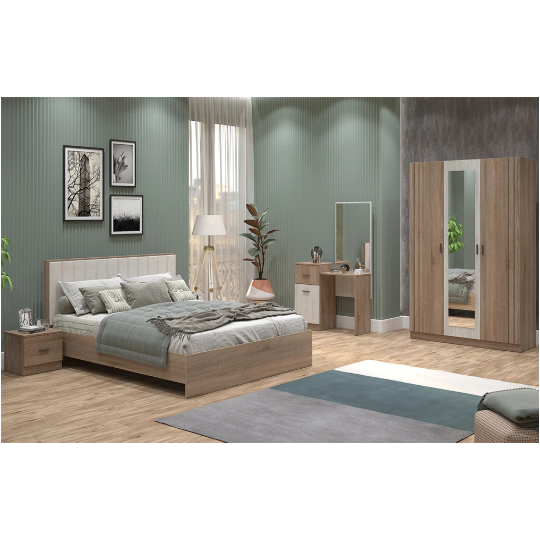 Yataq Dəsti Perla Komo (3 qapılı dolab ilə)