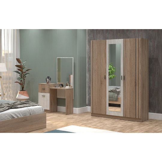 Yataq Dəsti Perla Komo (3 qapılı dolab ilə) - Thumbnail 2