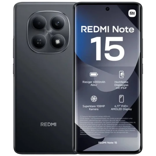 Mobil Telefon Xiaomi Redmi Note 15 8GB/256GB Black