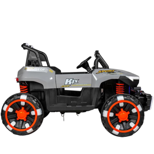Elektrikli uşaq maşını JEEP 8688 BOZ - Thumbnail 1