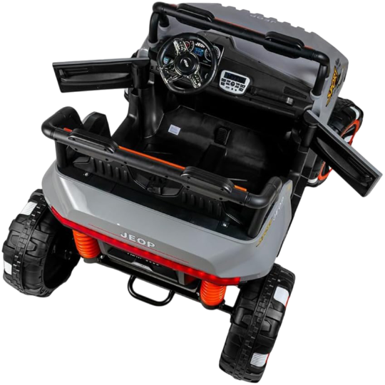 Elektrikli uşaq maşını JEEP 8688 BOZ - Thumbnail 4