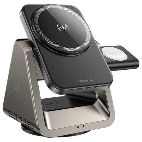 Telefon adapteri Borofone BQ30 WIDE 3-IN-1 MAGNETIC
WIRELESS FAST CHARGER - Thumbnail 1