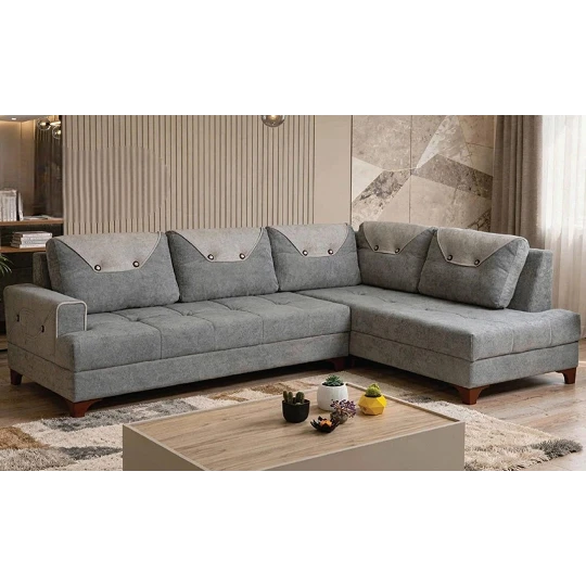 Künc Divan Perla  "KOMPAKT" - SAĞ - BX 2316 - 50 - Boz