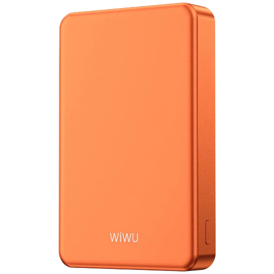 Powerbank Wiwu ULTRA THIN MAGNETIC 10000MAH P15 ORANGE - 10405