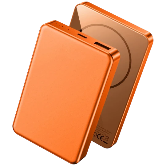 Powerbank Wiwu ULTRA THIN MAGNETIC 10000MAH P15 ORANGE - 10405 - Thumbnail 2