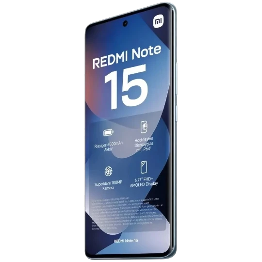 Mobil Telefon Xiaomi Redmi Note 15 6GB/128GB Blue - Thumbnail 4