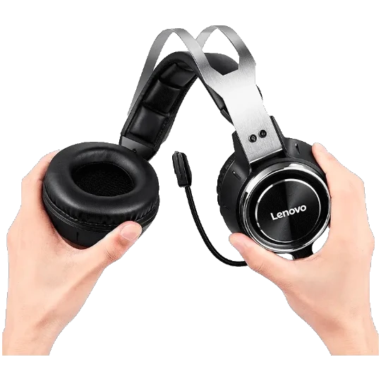 Oyun Qulaqlığı Lenovo HS25 Wired Gaming Headset Black - Thumbnail 2