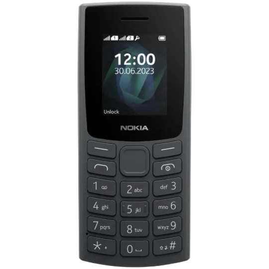 Mobil Telefon Nokia 105 SS Azgeua Charcoal - Thumbnail 1
