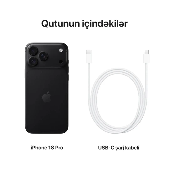 Mobil Telefon Iphone 18 Pro 256 GB Black - Thumbnail 2