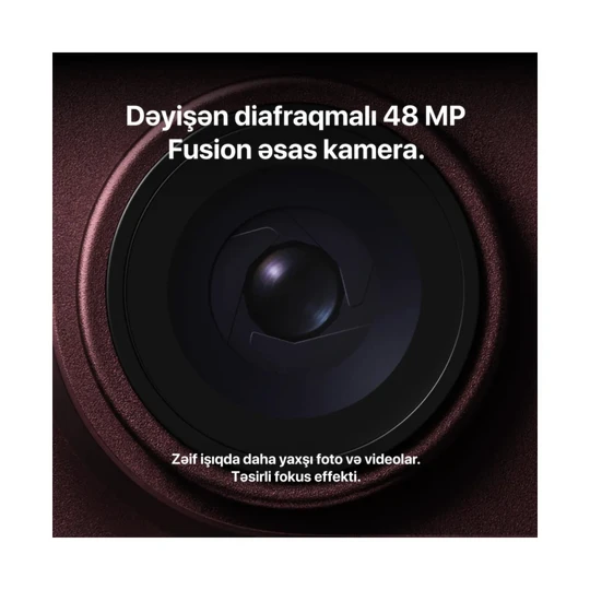 Mobil Telefon Iphone 18 Pro Max 256 GB Burgundy - Thumbnail 5